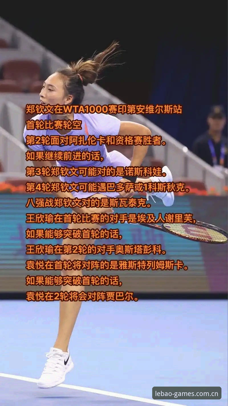 乐宝体育使用教程 2026法网女单签表深度解析:郑钦文保分压力下的突围之路